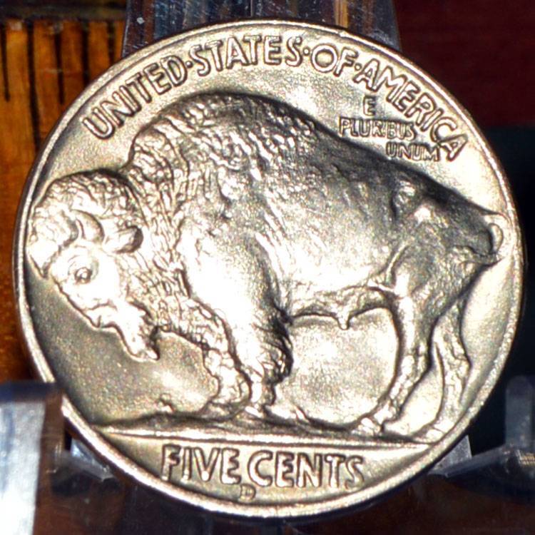 1938-D-Buffalo-Nickel-For-Grading,-Nicer-Raw-Coin,-AU-Or-Slider-Uncirc?