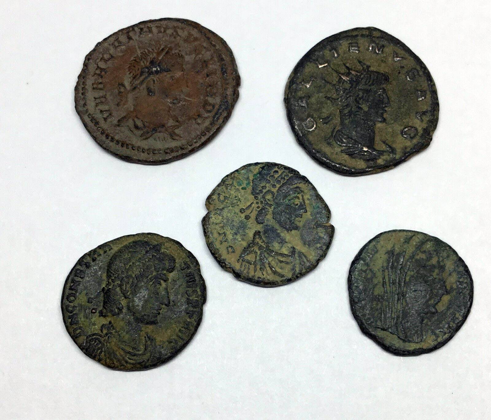 5-Coin-Lot,-Vabalathus-&-Gallienus-And-3-Others-To-Identify-Please?