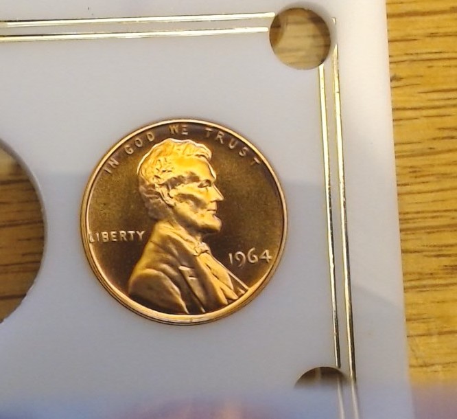 1964-Lincoln-Cent-From-US-Proof-Set