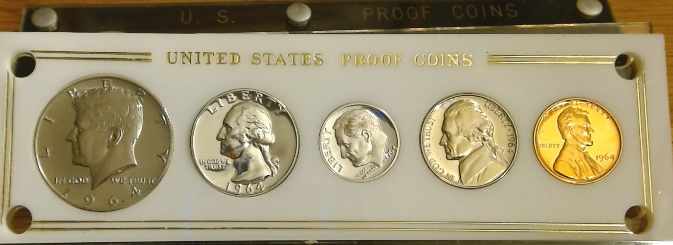 1964-Lincoln-Cent-From-US-Proof-Set