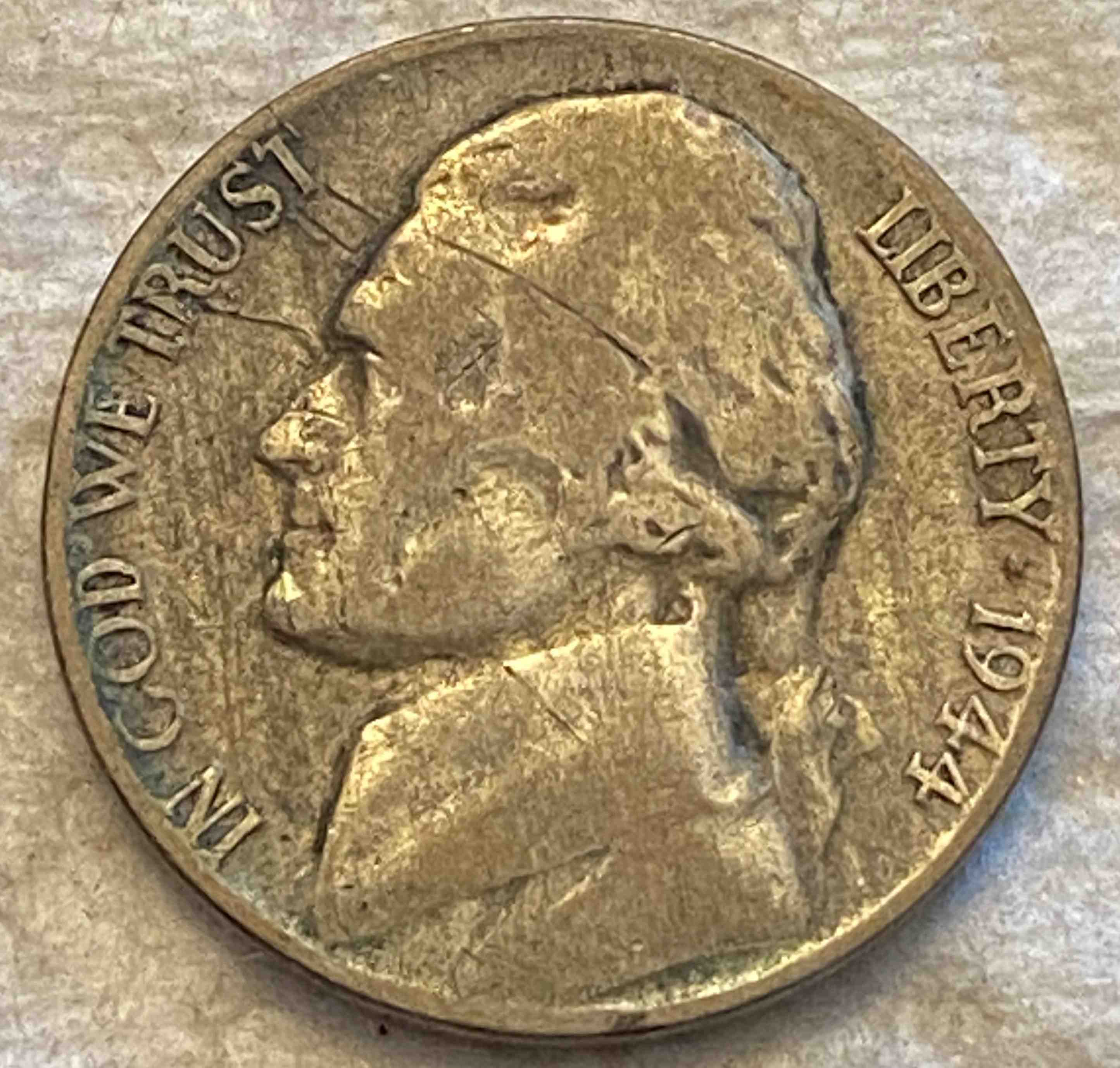 1944---P-Jefferson-Nickel-Lamination-Error?
