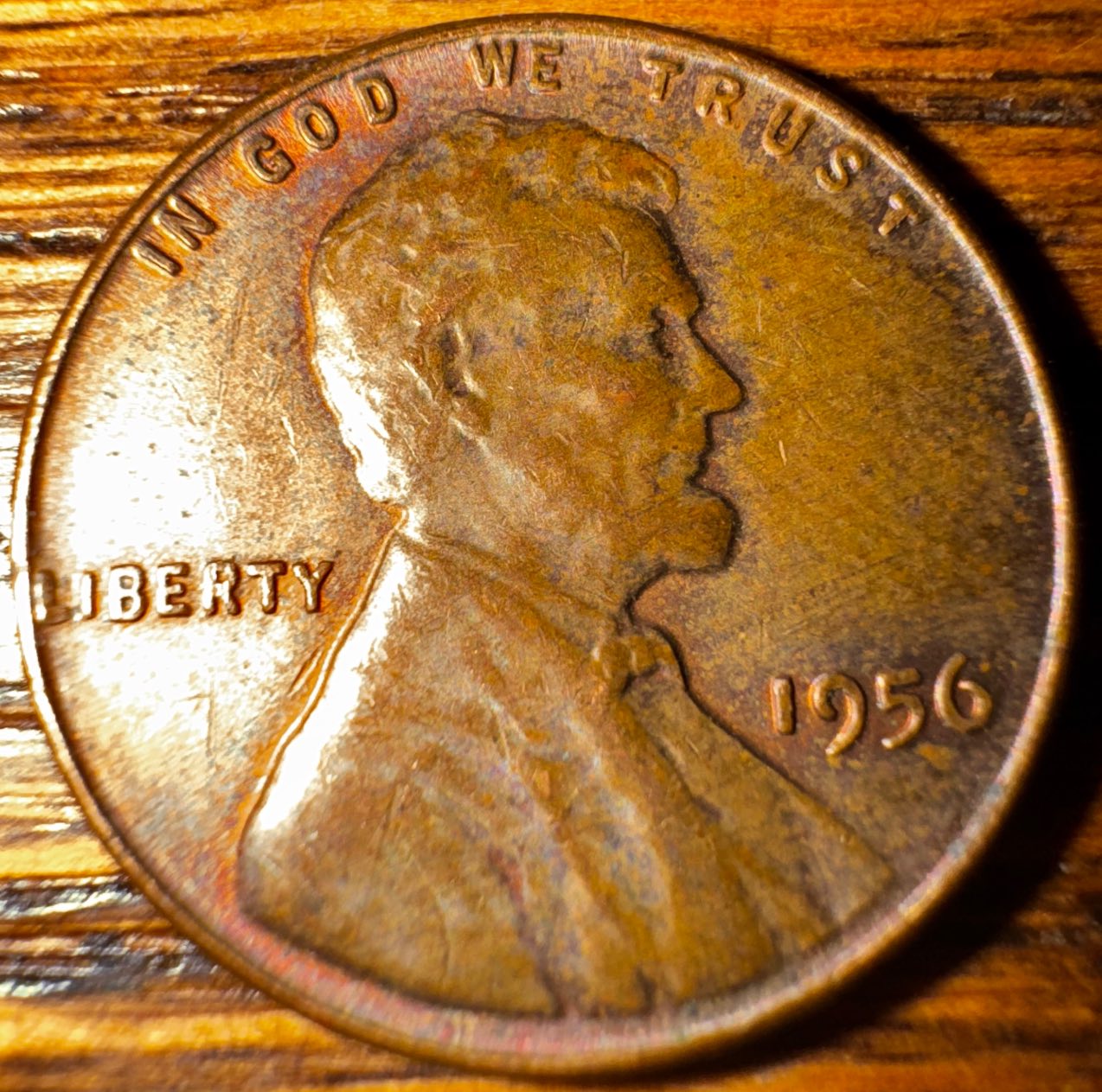 1956-US-Penny-Has-A-Metal-Wart-On-The-Wheat