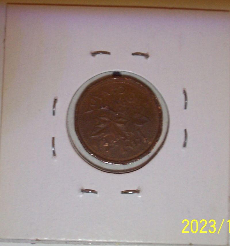 1991-Canadian-1-Cent-Rotated-Die