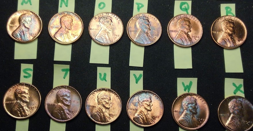1942-D-Toned-OBW-Fed-Reserve-Lincoln-Wheat-Cent-Roll