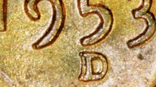 1953-D-Lincoln-Cent--Double-Punched-Mint-Mark-Or-Machine-Doubling