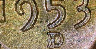 1953-D-Lincoln-Cent--Double-Punched-Mint-Mark-Or-Machine-Doubling
