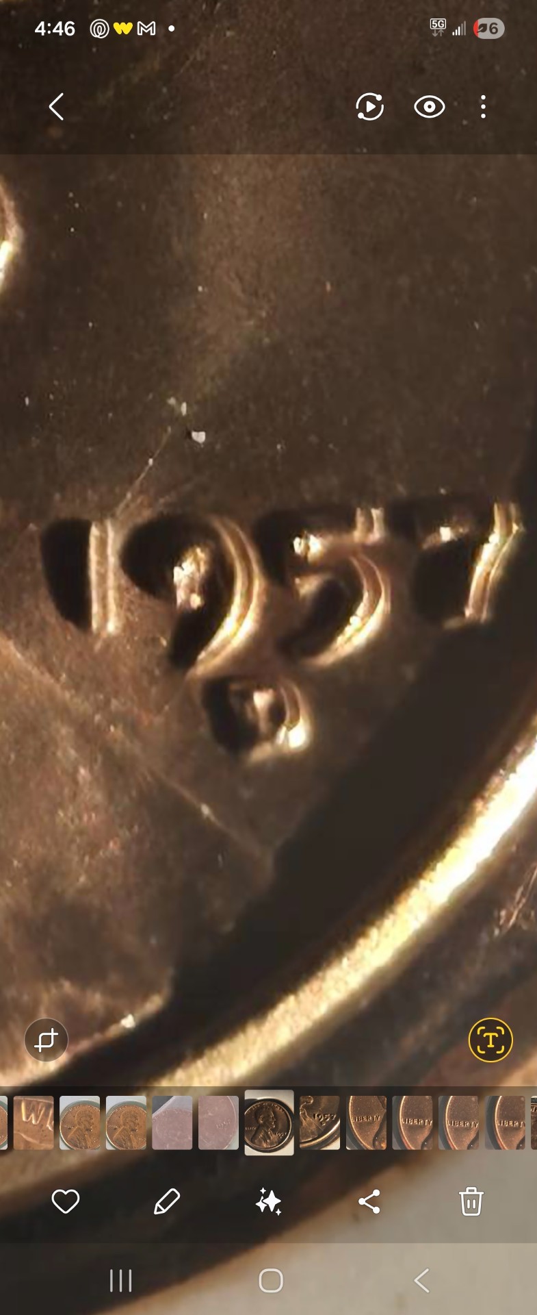 Double-Die-1957-Penny--Error