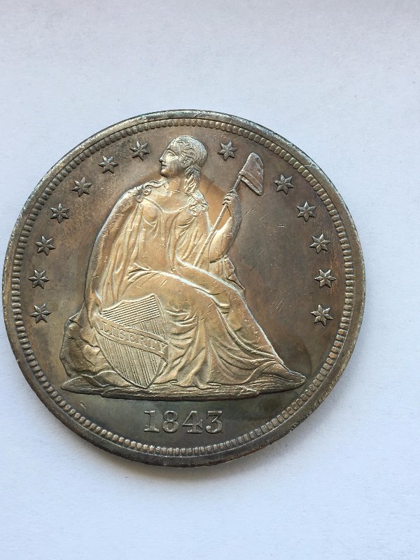 1843-Seated-Liberty-Dollar-For-Grading