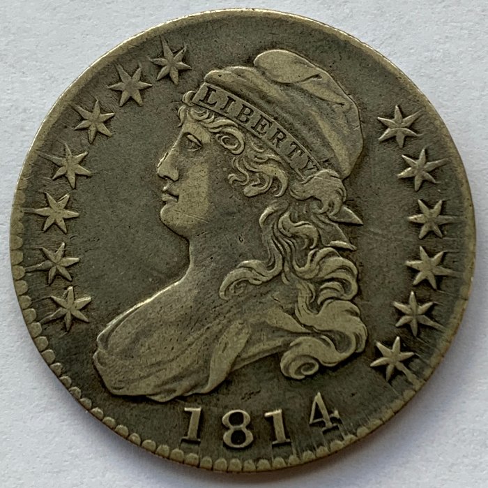 1814-Capped-Bust-Half-Dollar-O-107A-For-Grading