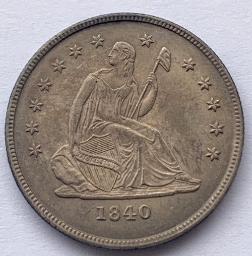 1840-O-No-Drapery-Liberty-Seated-Quarter-For-Grading