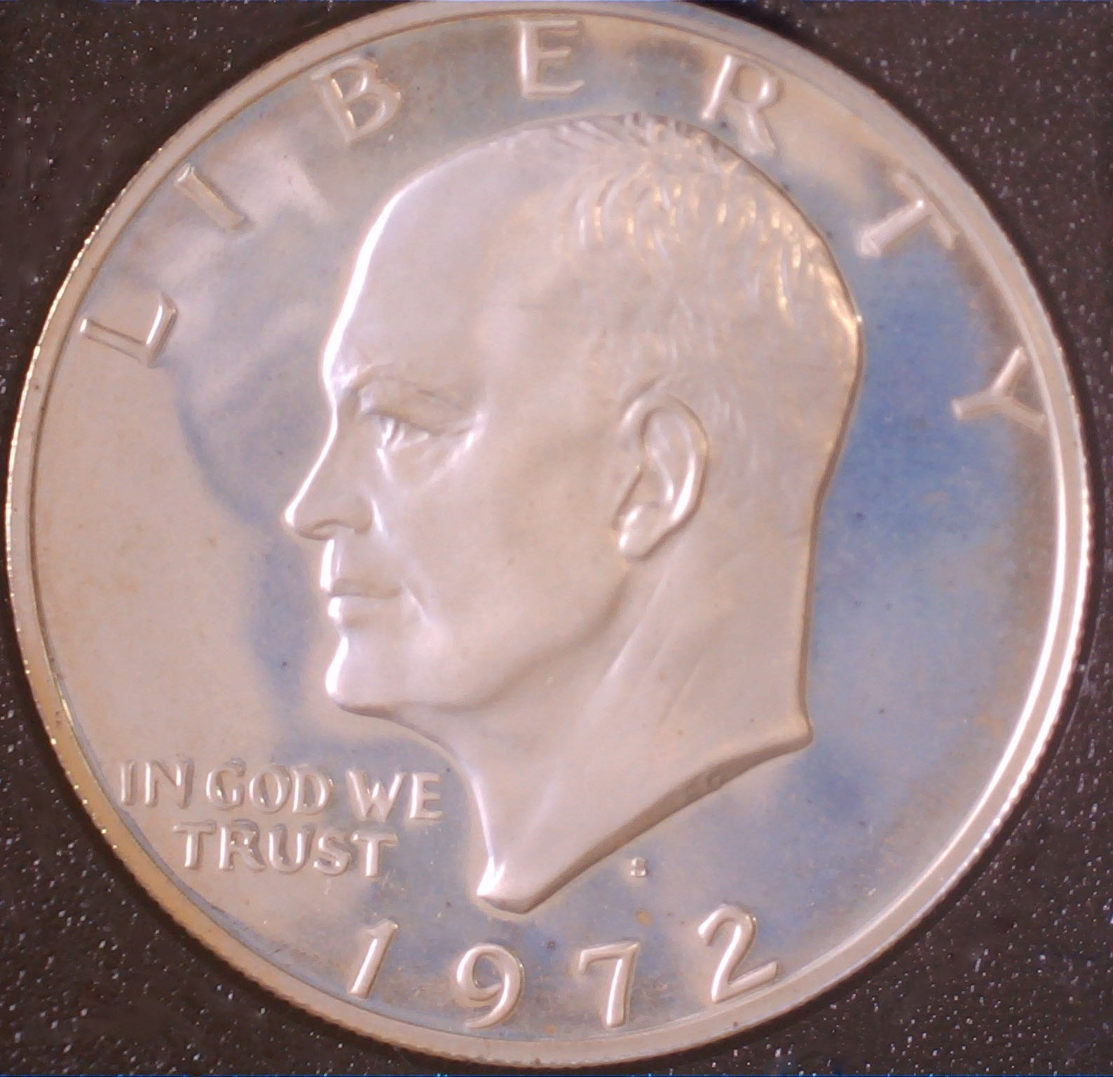 1972-S-Proof-Ike-Before/After-Acetone-Wash