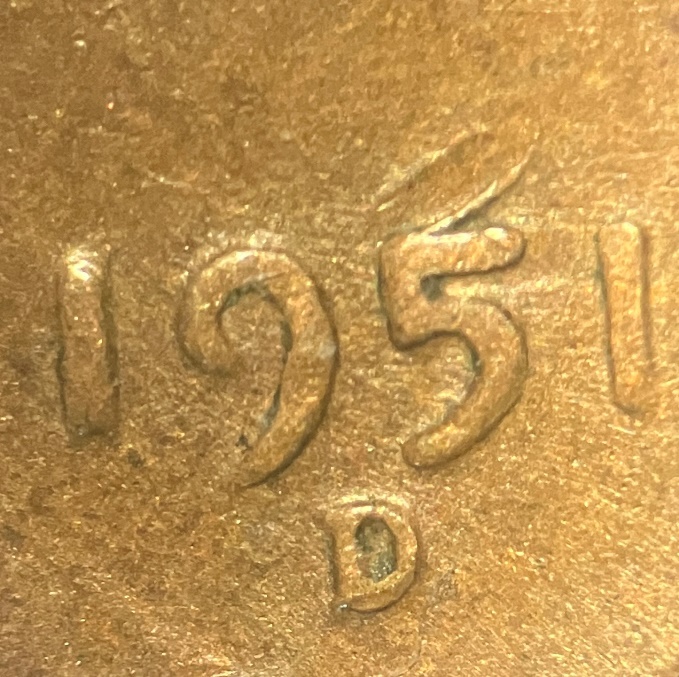 1951-D-Lincoln-Cent-Struck-Through-Staple