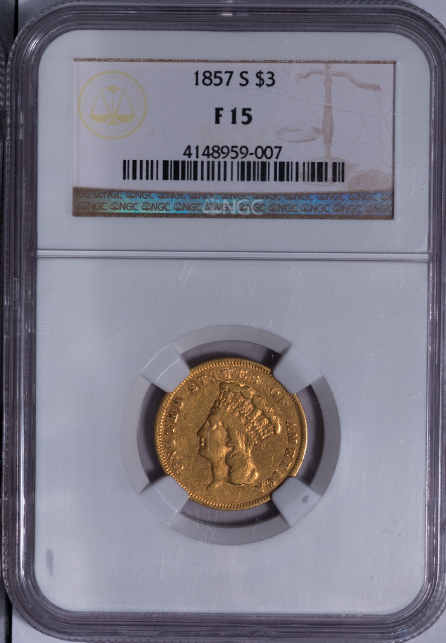 1857-S-$3-Gold-Princess