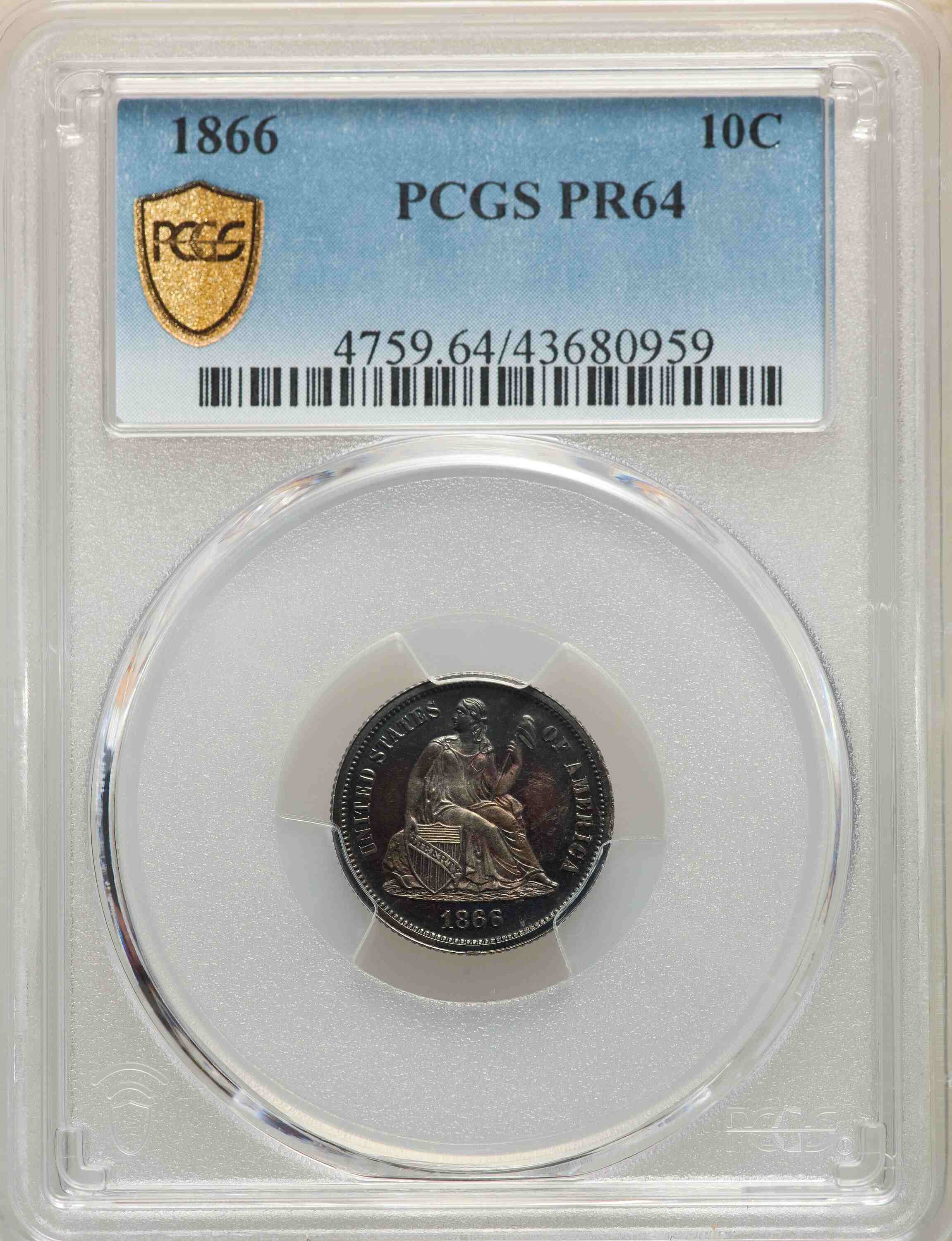 How-To-Lose-Lots-Of-Money-At-Auction:-1866-Seated-Liberty-10c-PCGS