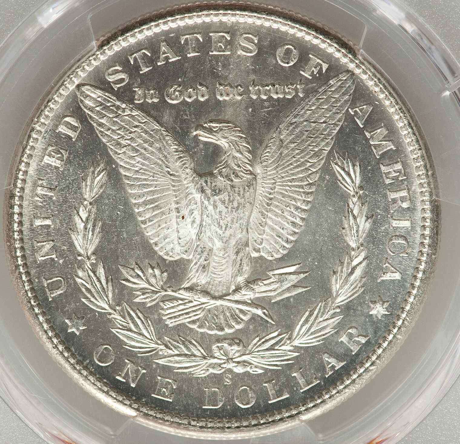 1880-S-Morgan-Dollar-PCGS:-Frosty-But-Flawed-.