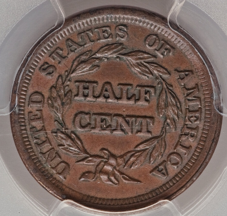 1853-Half-Cent,-