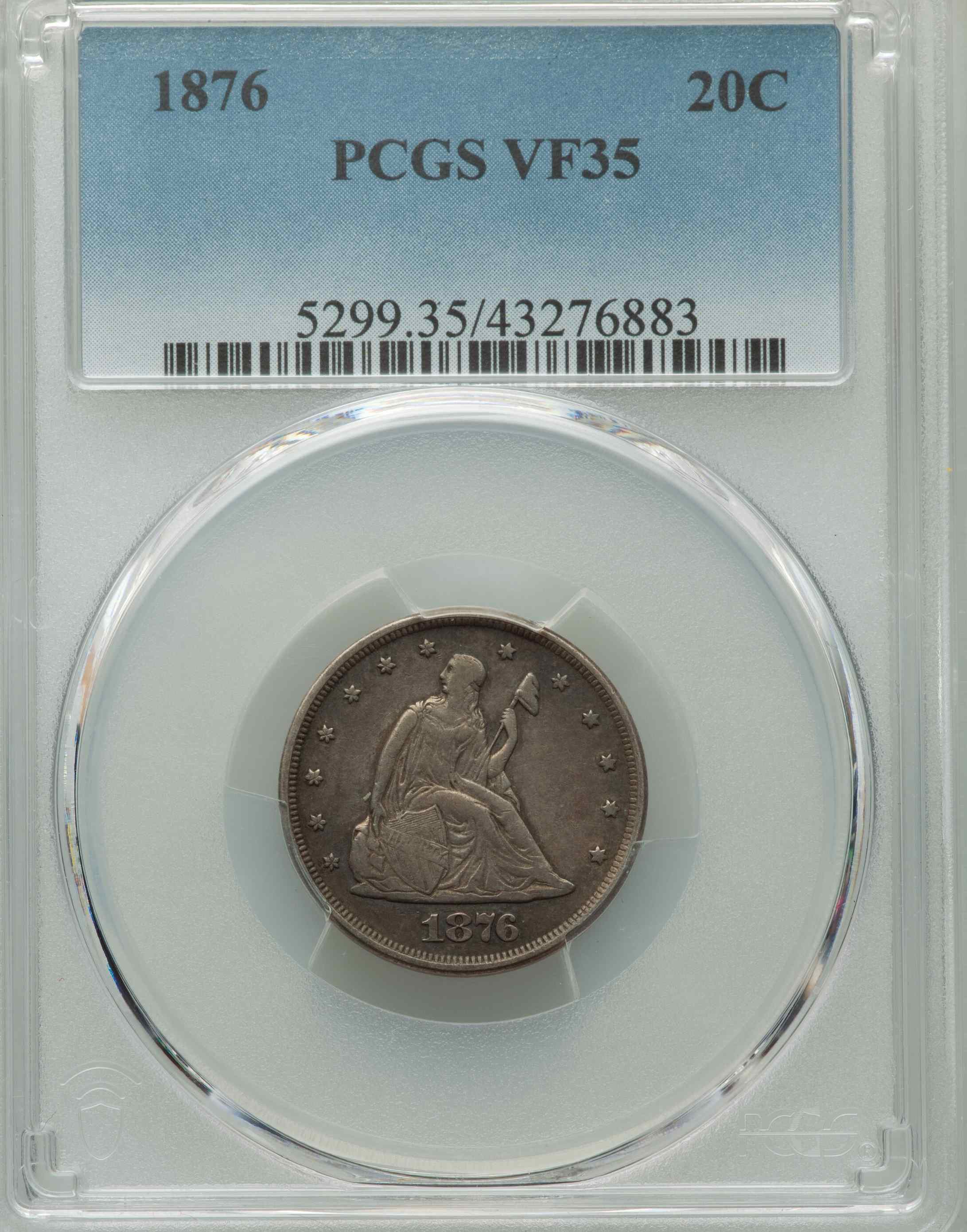 Maligned-Coinage:-1876-20c-PCGS