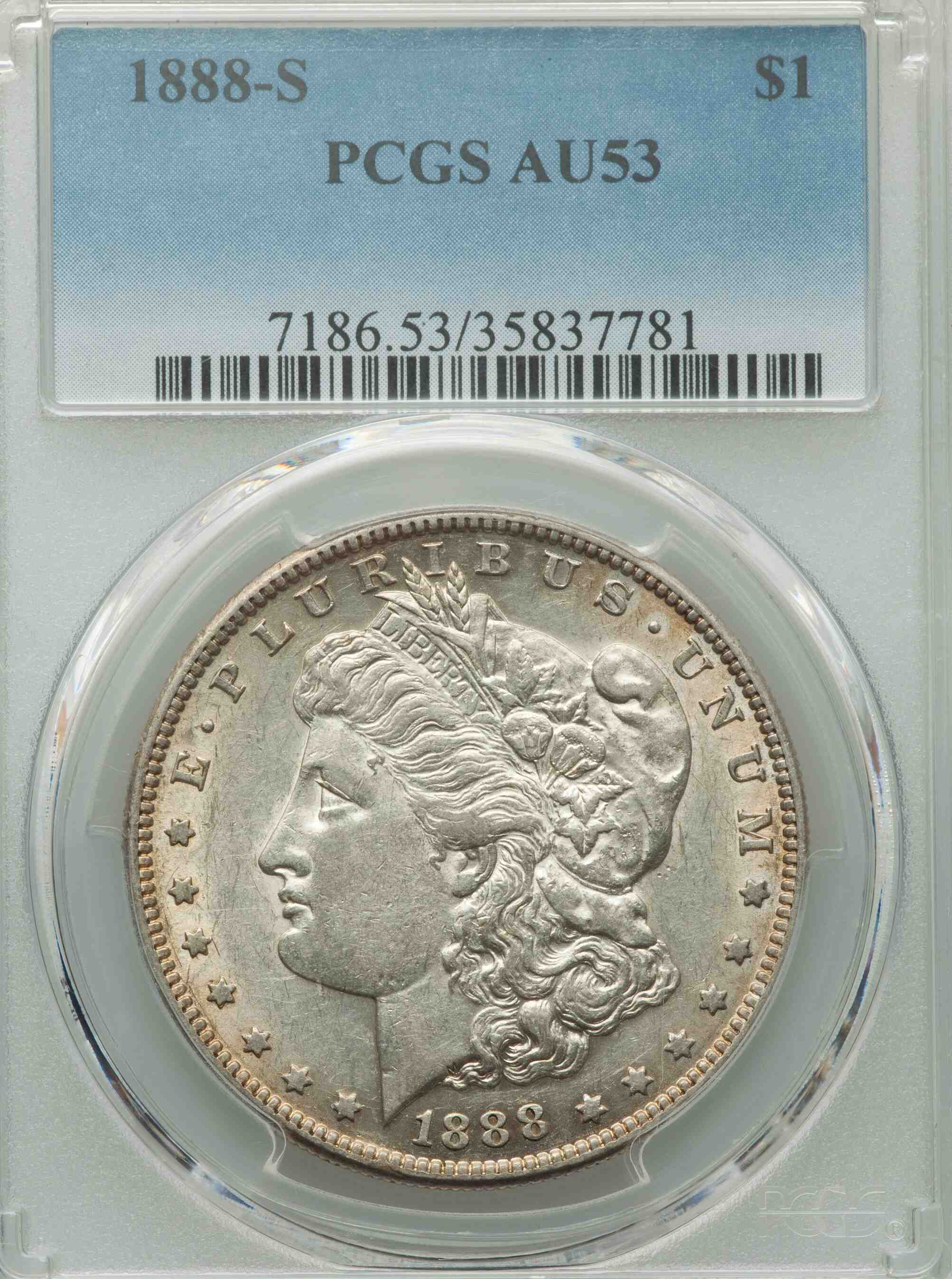 1888-S-Morgan-PCGS:-Semi-Key,-But-Radically-Auspicious-Date