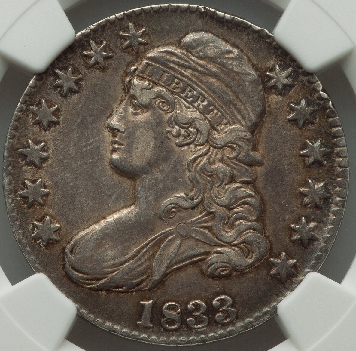 1833-Bust-Half-NGC:-Struck-By-The-Strike