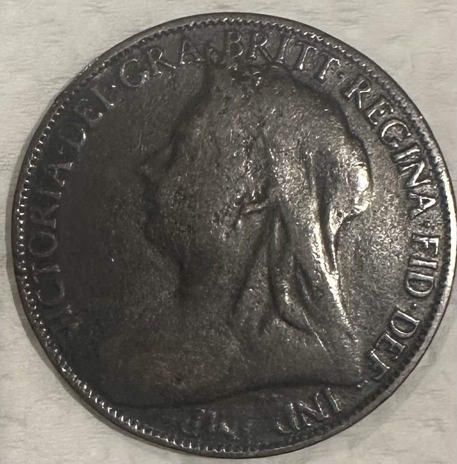 Old-UK-Coin--Double-Head---No-Reverse-Side