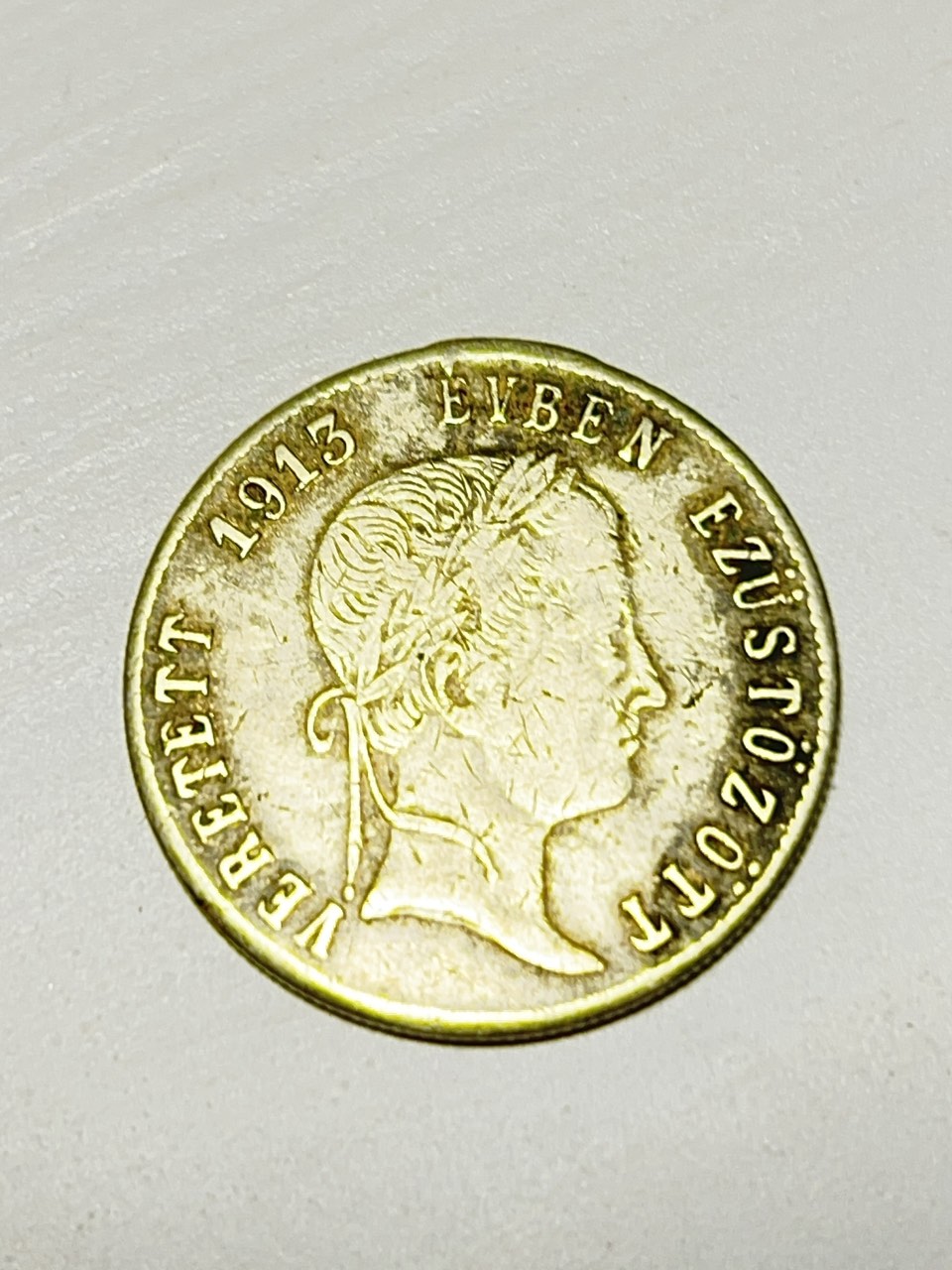 Help-With-20-Kreuzer-Identification-Id:-Hungarian/Romanian-Silver-Plated-Looped-Medal