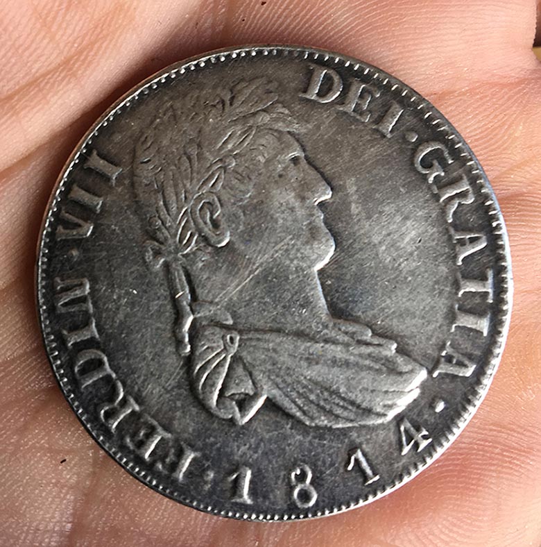 Spanish-Silver-8-Reales:-Ferdinand-VII