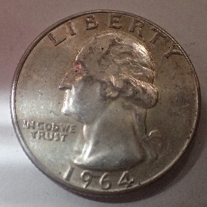 1964-Washington-Quarter-Die-Chip-DDR