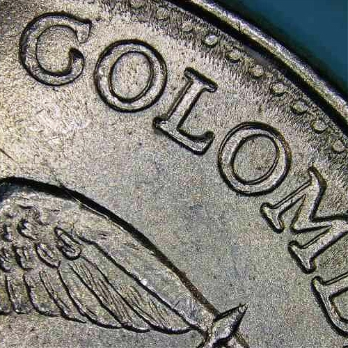 Colombia-1966-50-Centavos-Retained-Die-Break