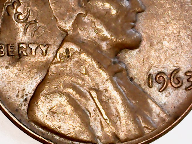 1963-Lincoln-Cent-Flip-Over-Strike-?