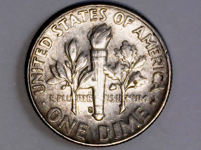 1964--D-Roosevelt-Dime--New-Olive-Branch-Or-Reverse-Die-Error-?