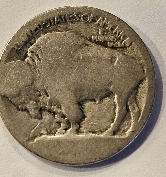Heavy-Worn-1913-D-Type-1-Buffalo-Nickel?