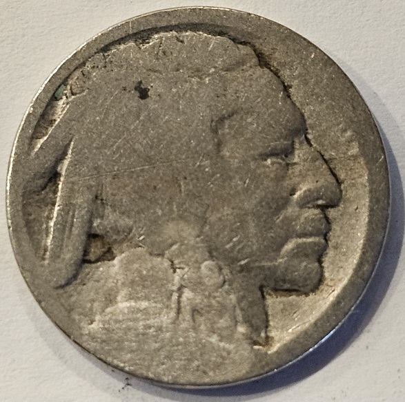 Heavy-Worn-1913-D-Type-1-Buffalo-Nickel?