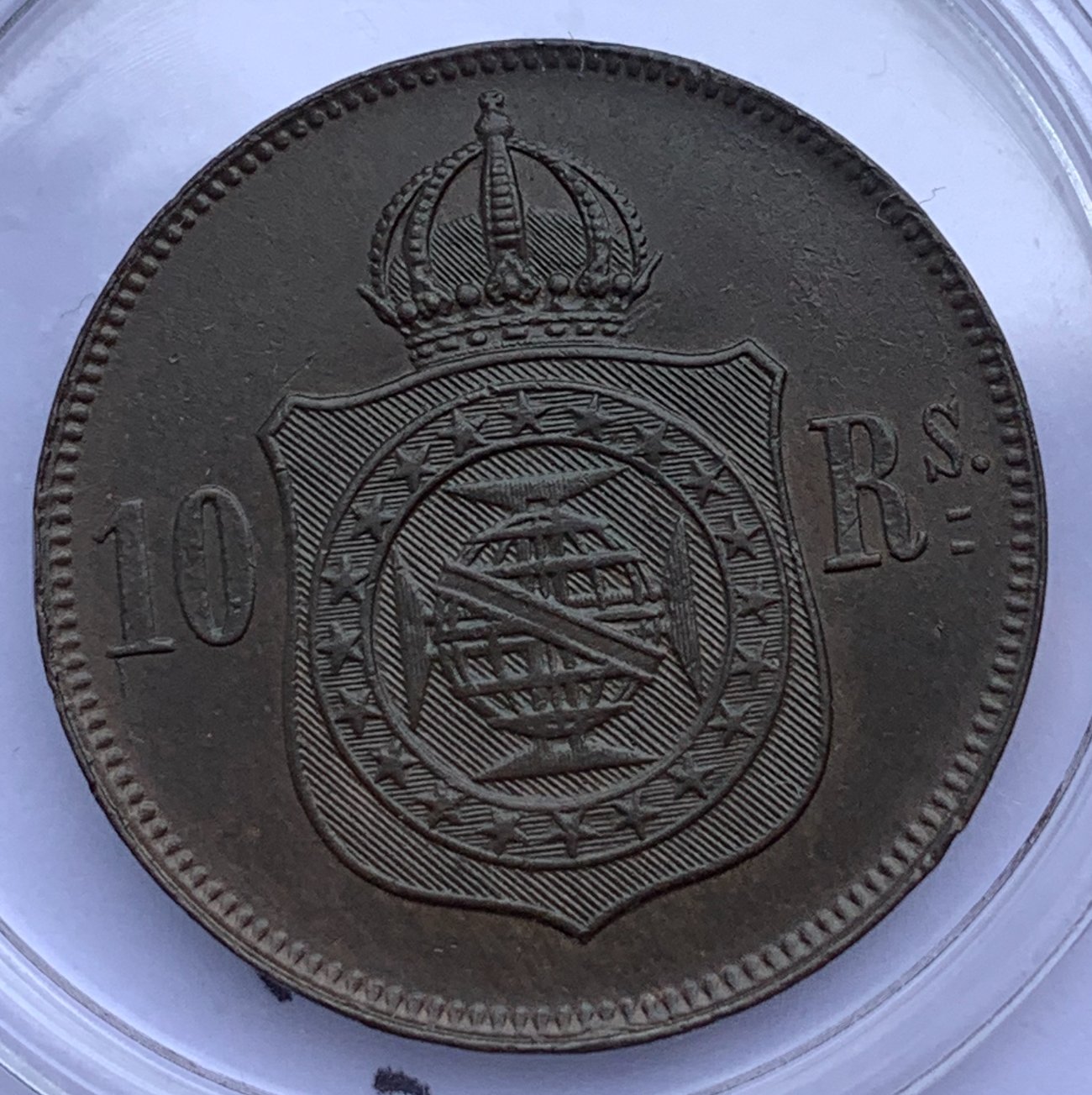 Brazil-1869-Bronze-10-R�is