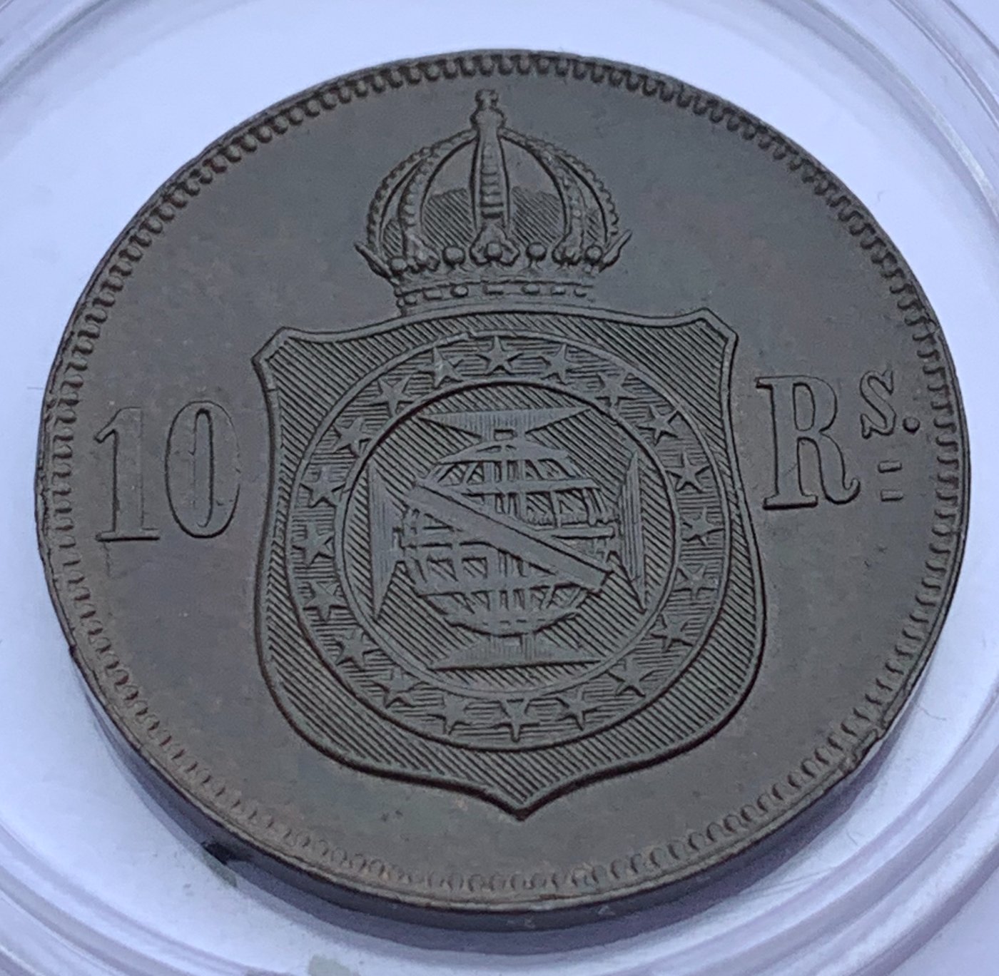 Brazil-1869-Bronze-10-R�is