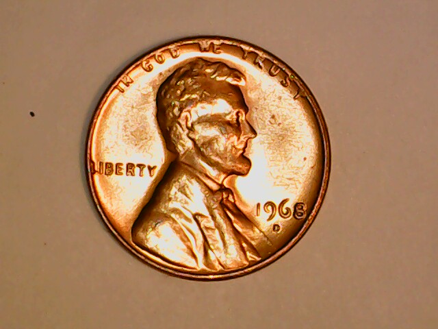 1968-D-Penny-Odd-Look-On-Bust,-Grease-Filled-Die?