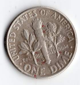 A-Interesting-1964-D--Dime-With-Weird-Flaws