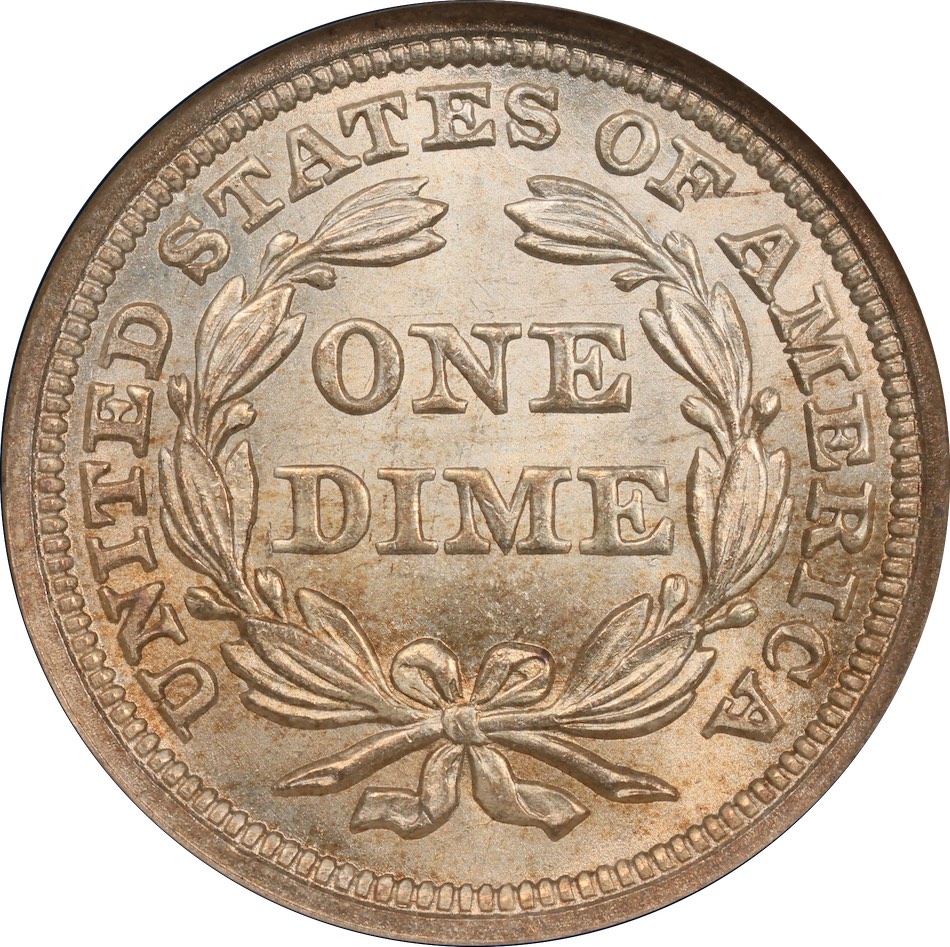 1853/1853-Liberty-Seated-Dime-F-107,-Finest-Known