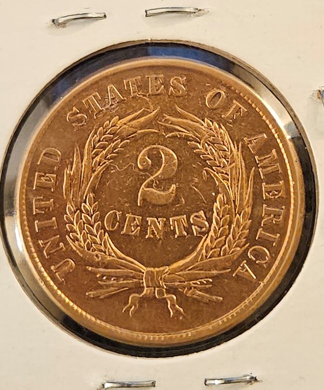 1864-2-Cent-Red-For-Grading-And-Opinions