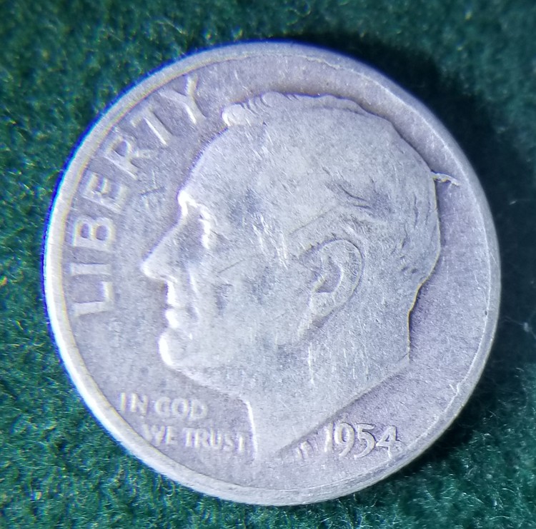 1954-Dime-With-