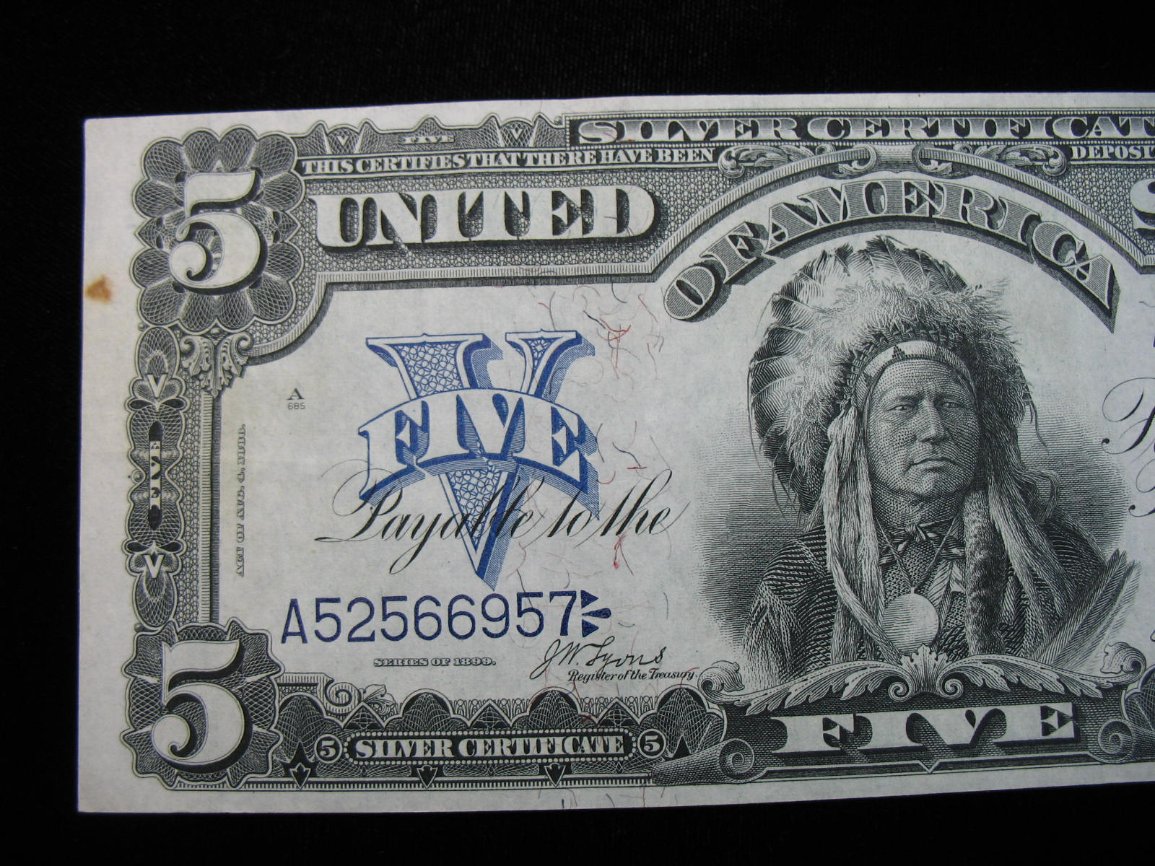 1899-$5-Chief-Silver-Certificate,-To-Send-In-Or-Not?-5/19/22---Restoration-Complete,-Photos-Posted