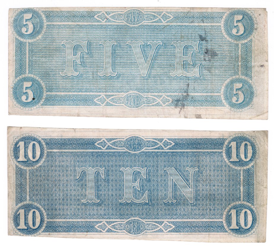 Question-On-Five-And-Ten-Dollar-Confederate-Bills?
