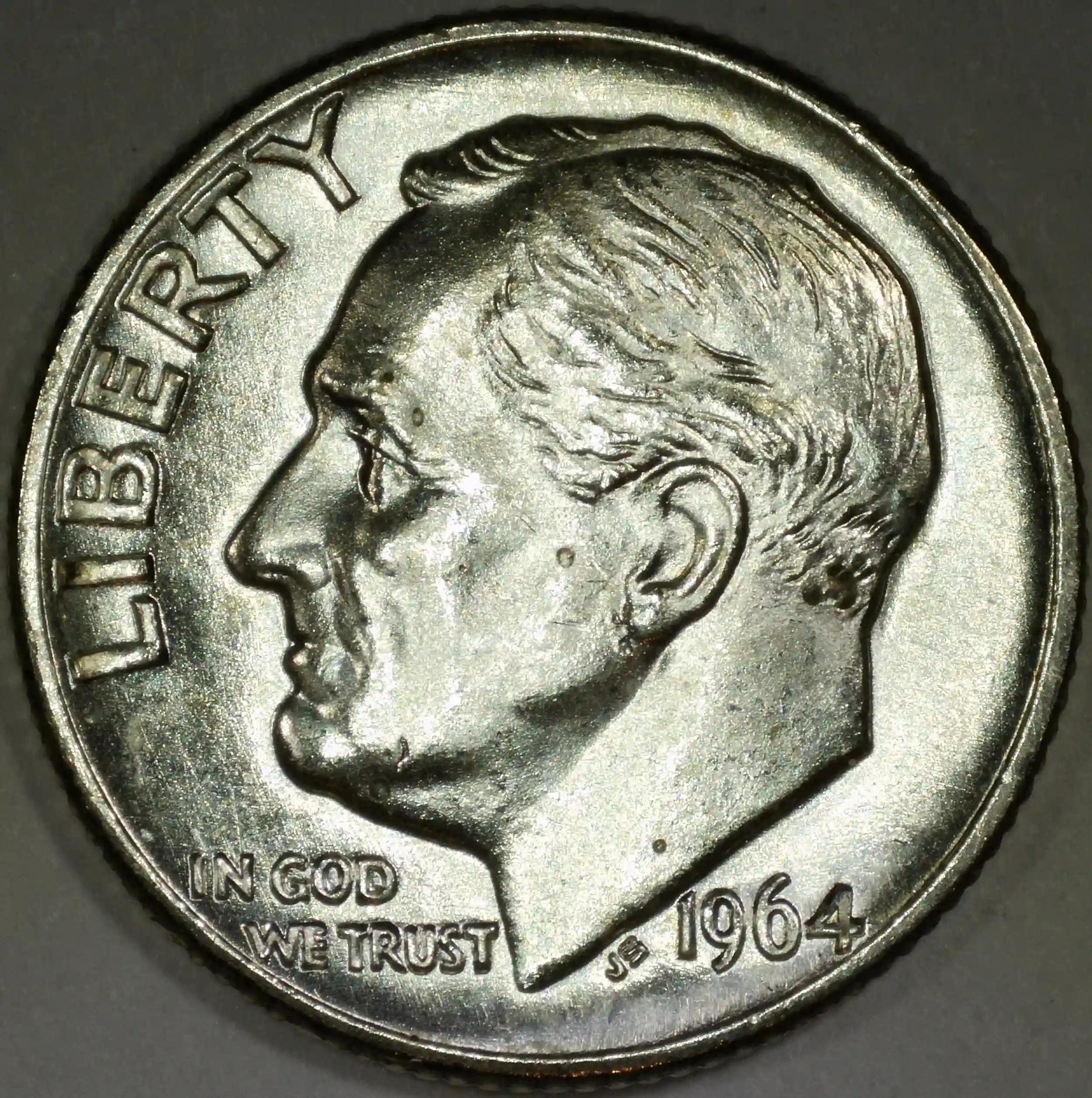 1964-D-Roosevelt-Dime---Obverse-Dots