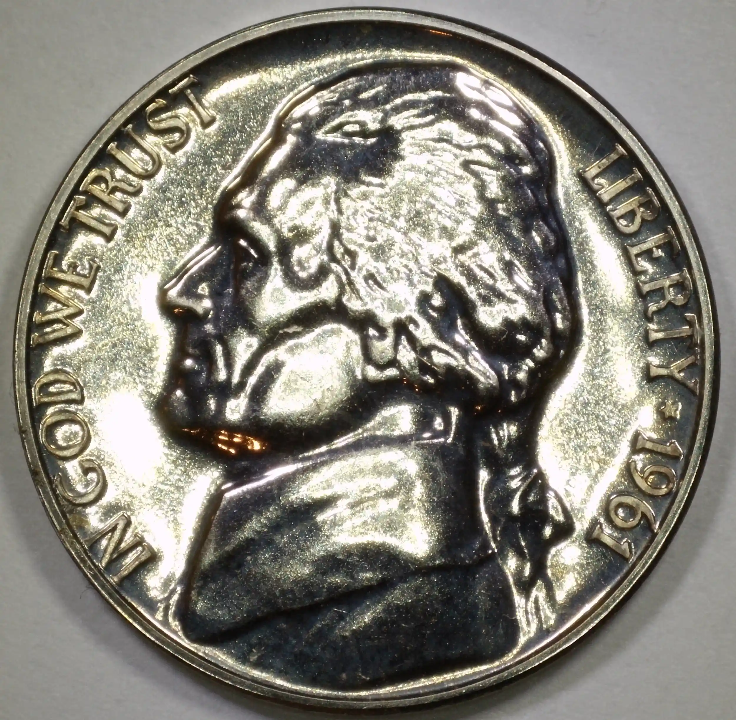 1961-Proof-Jefferson-Nickel---Overweight