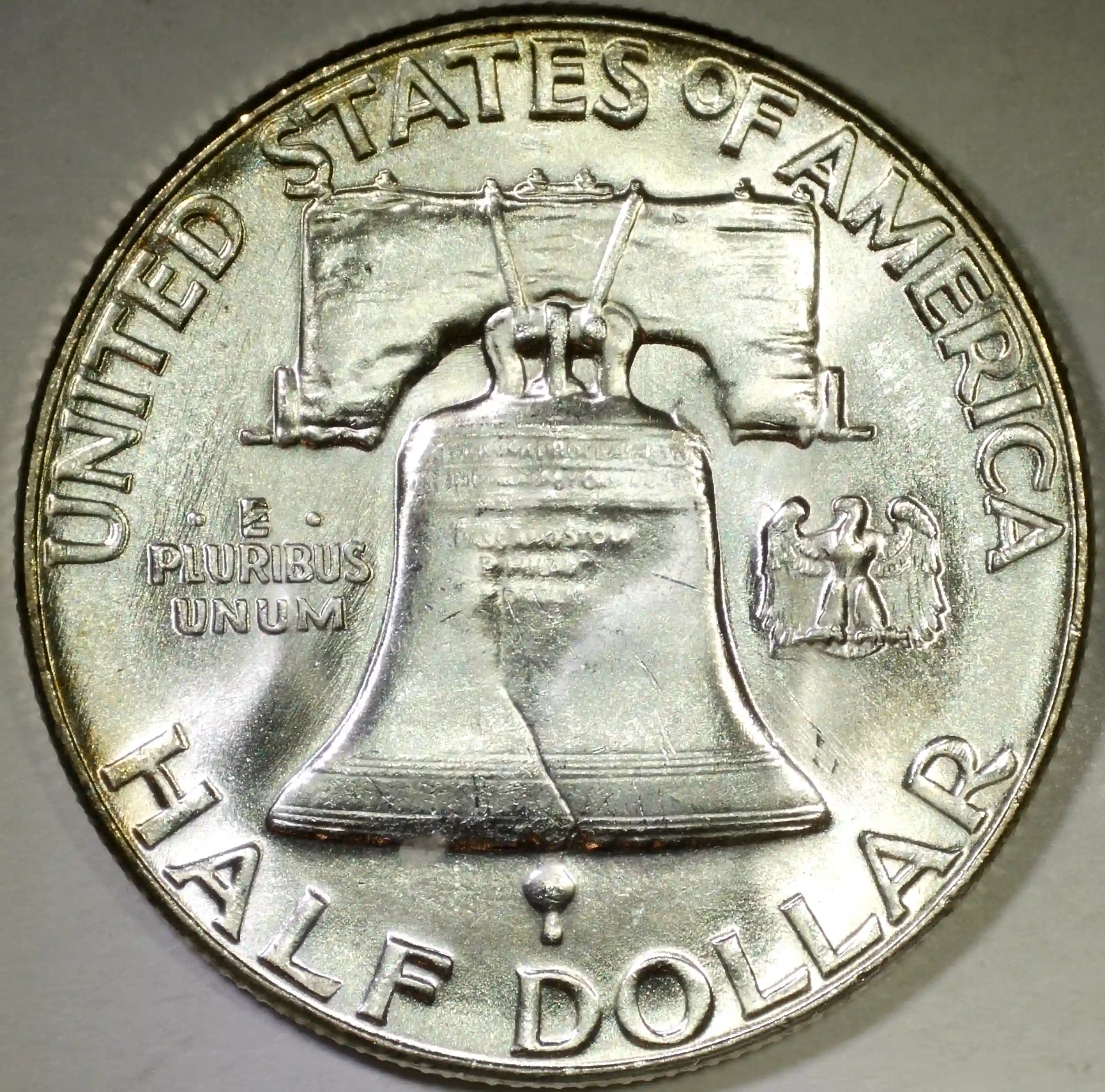 1956-Franklin-Half-Dollar---Reverse-Doubled