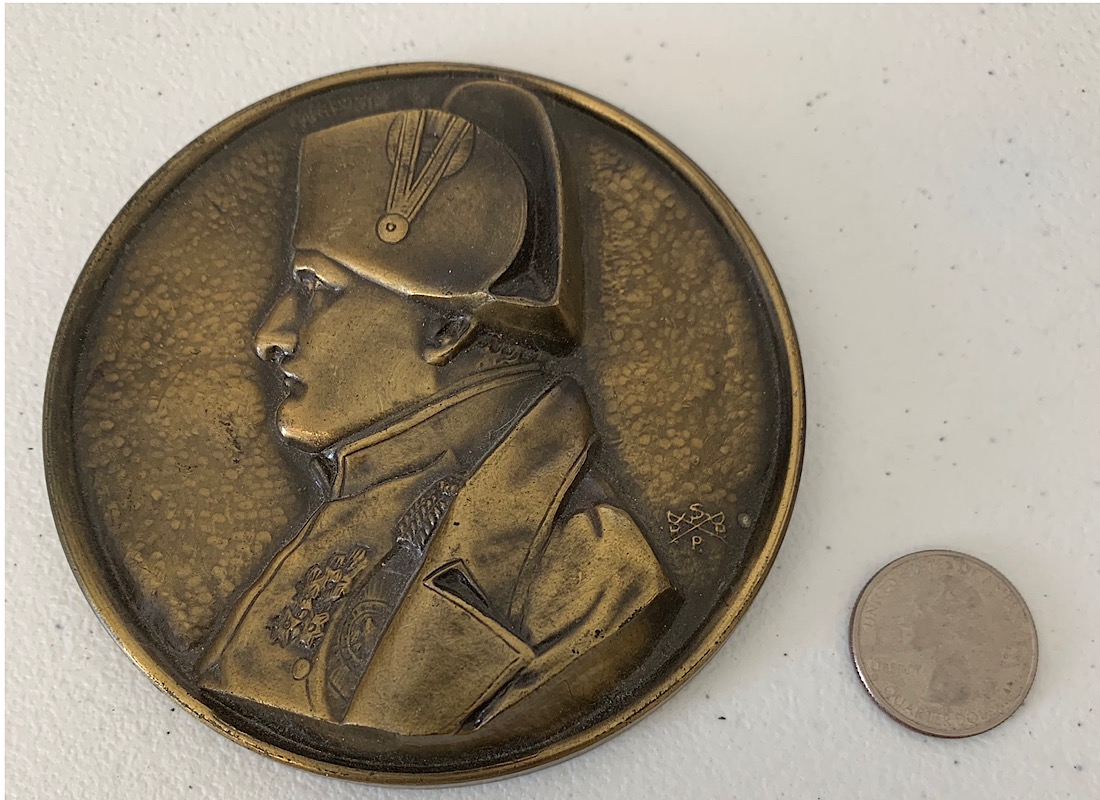 American-Revolution-Commemorative-Medallion?-Id:-Napoleon-Table-Medallion