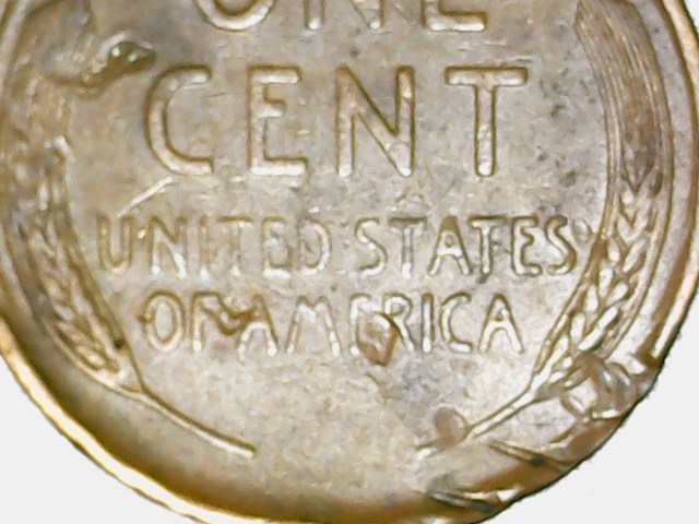 1909-Lincoln-Penny-With-Twisted-Rim,-Gas-Bubbles,-Multiple-Wheat-Stems
