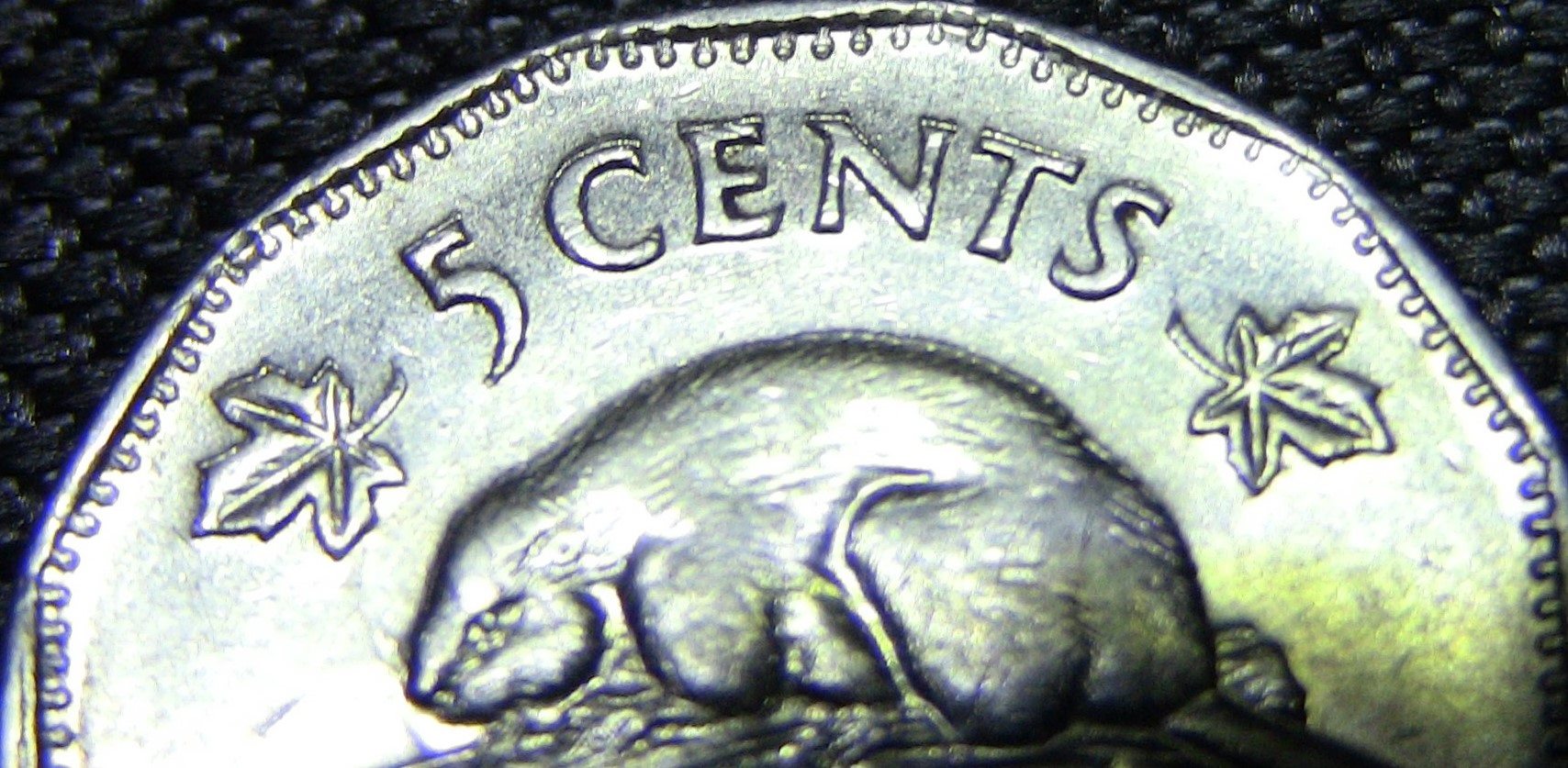 1949-Canadian-Nickel-With-Doubled-Leaf-And-5-Cent-Header