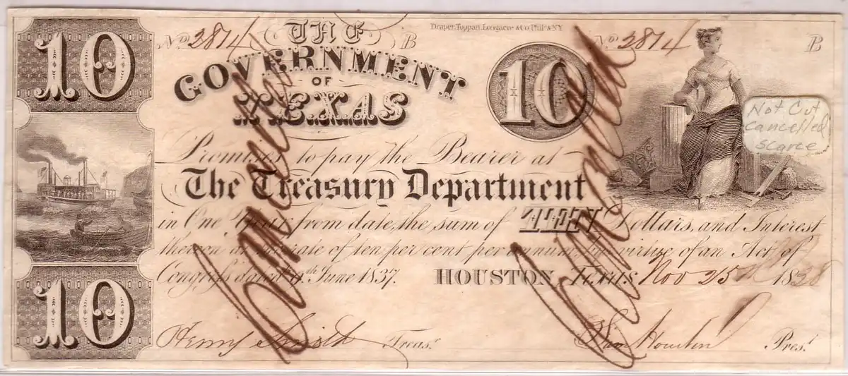 Republic-Of-Texas-Currency