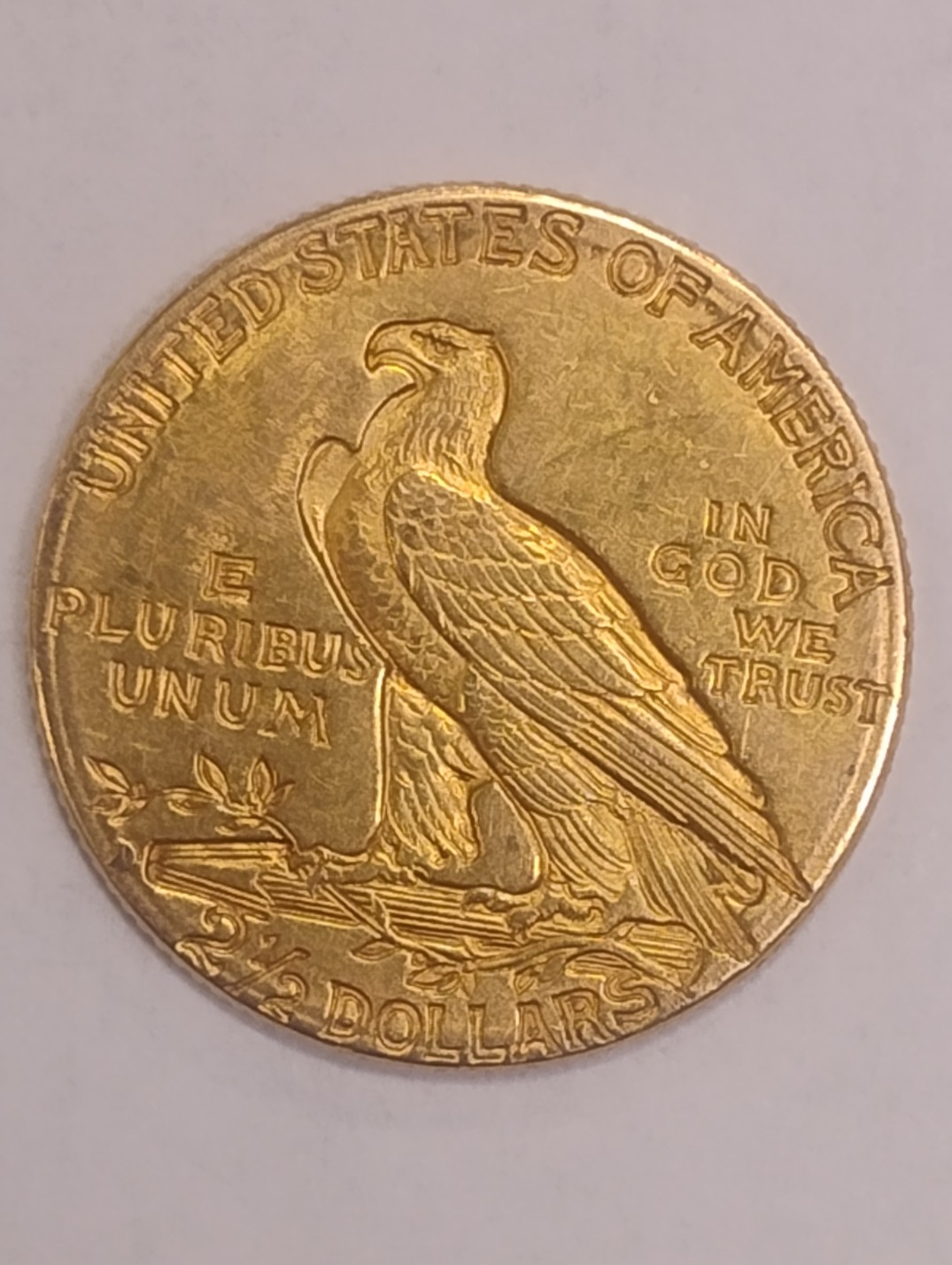 1914-D-$2.50-Gold-Quarter-Eagle/-Indian