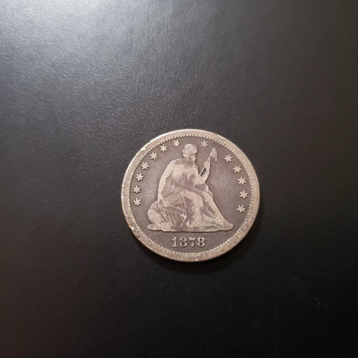 1878-CC-Seated-Liberty-Quarter-/-Grade-G-4-Good,-Or-Better?